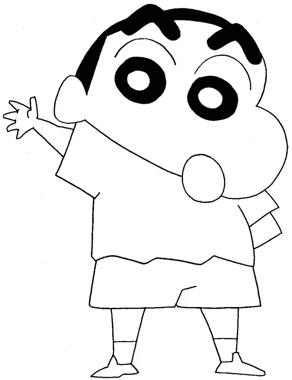 Shin chan Coloring Pages