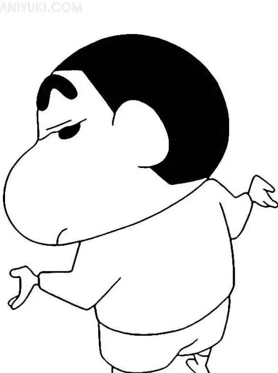 Shin chan Coloring Pages