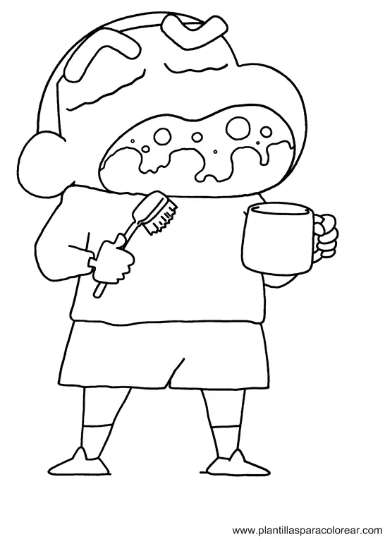 Shin chan Coloring Pages