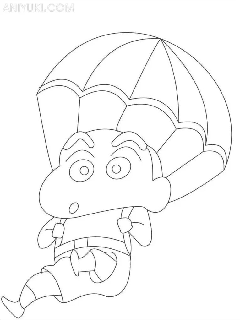 Shin chan Coloring Pages