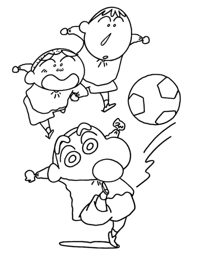 Shin chan Coloring Pages