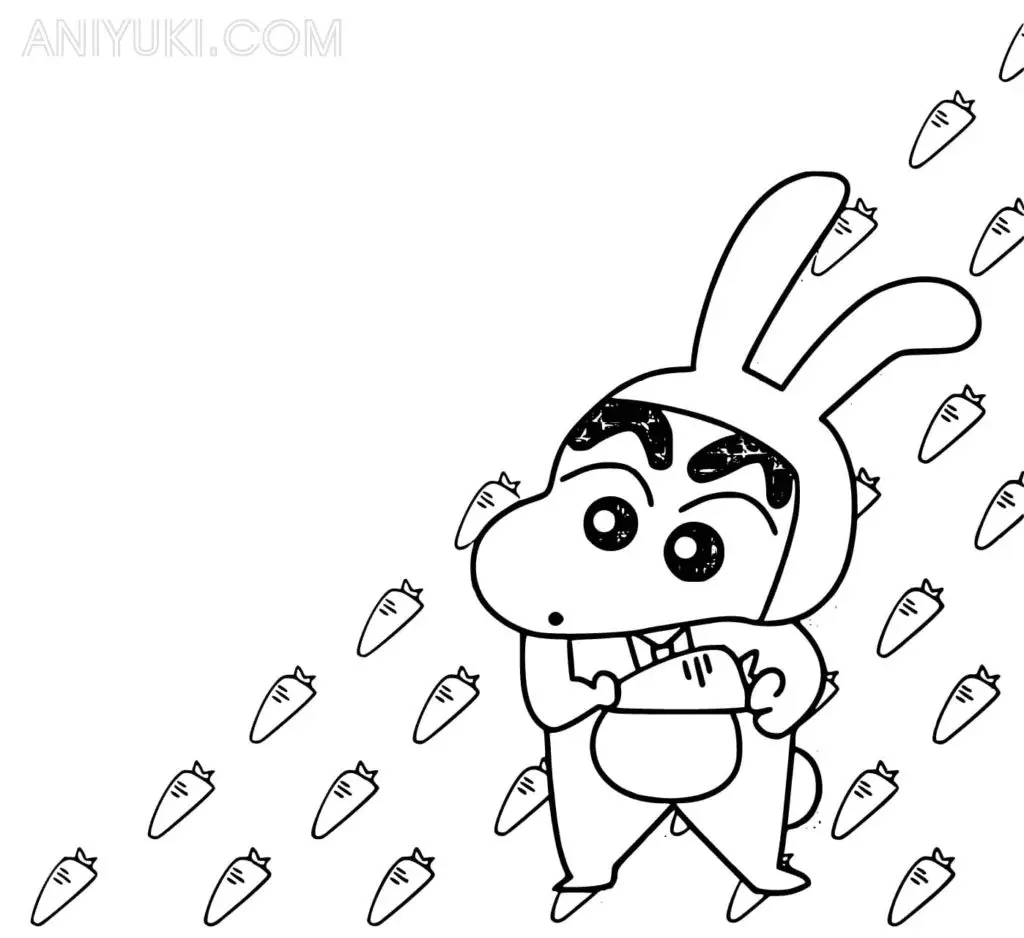 Shin chan Coloring Pages