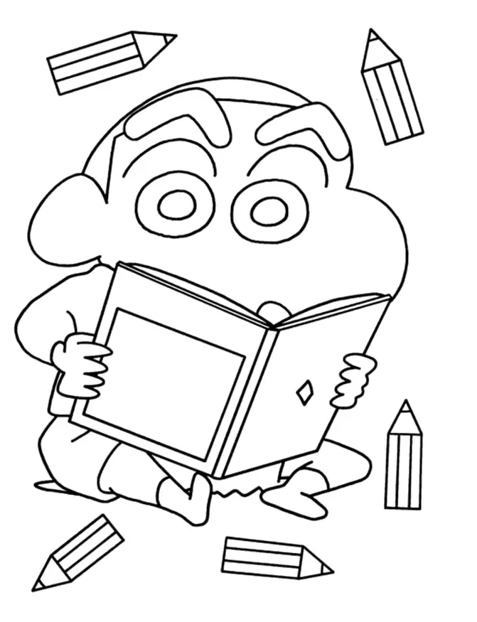 Shin chan Coloring Pages