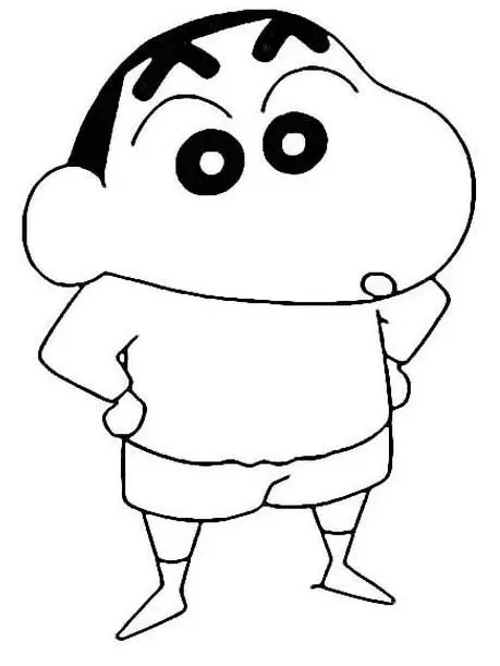 Shin chan Coloring Pages