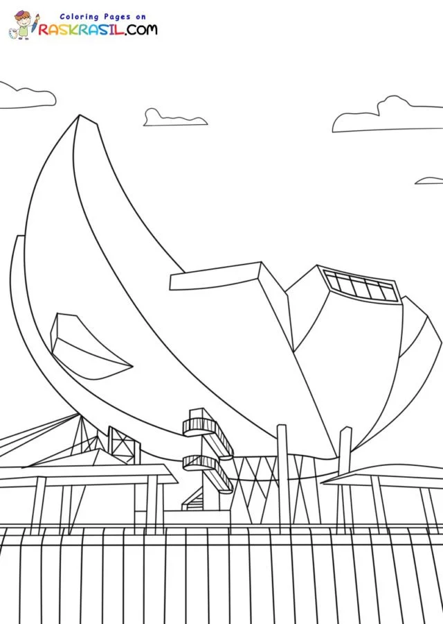 Singapore Coloring Pages