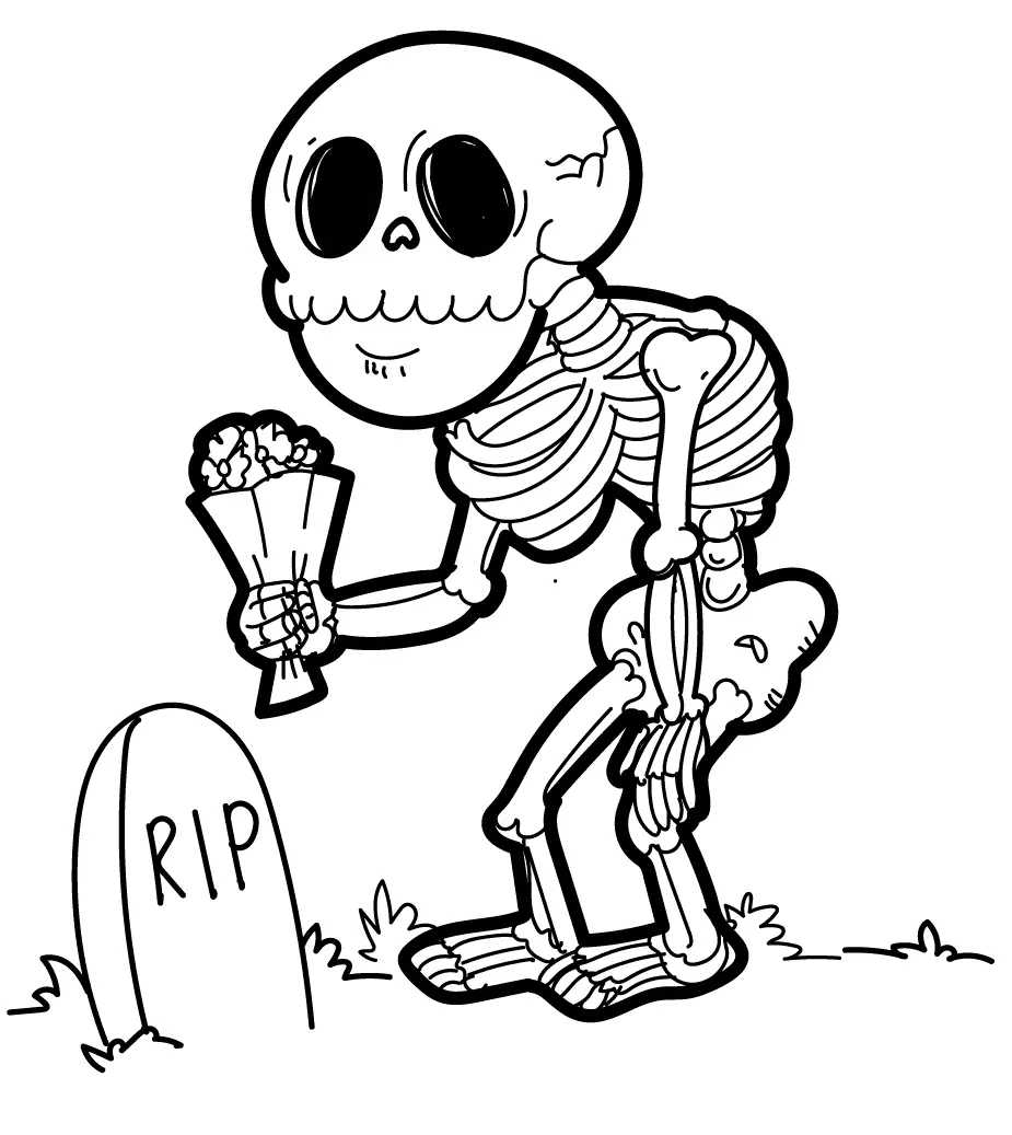 Skeleton Coloring Pages