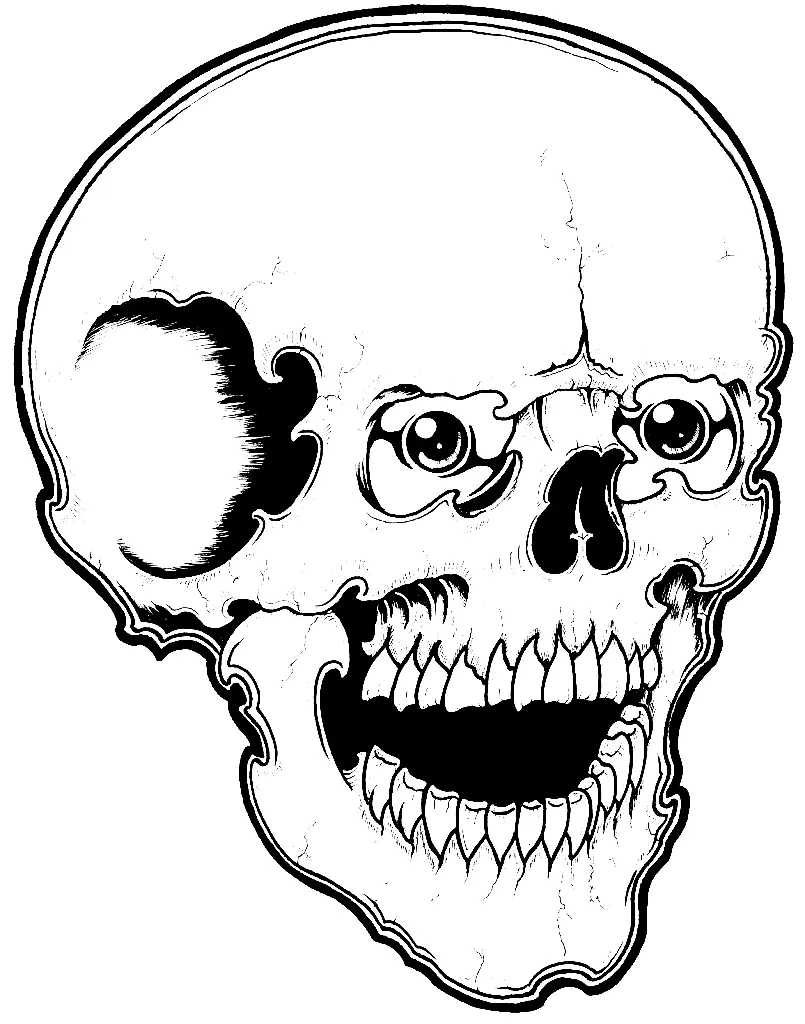 Skull Coloring Pages