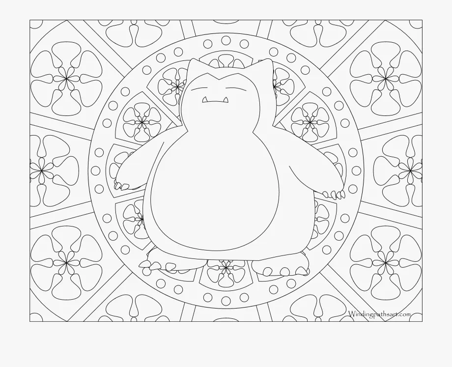 Snorlax Coloring Pages