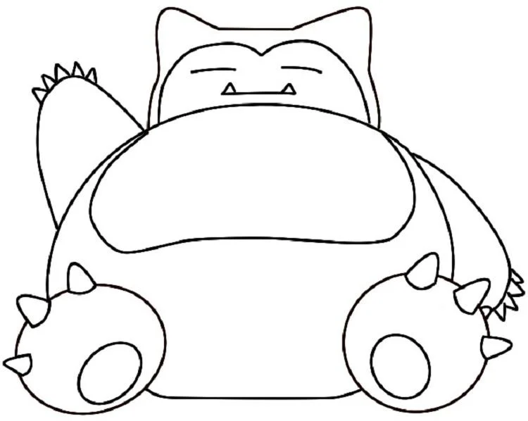 Snorlax Coloring Pages