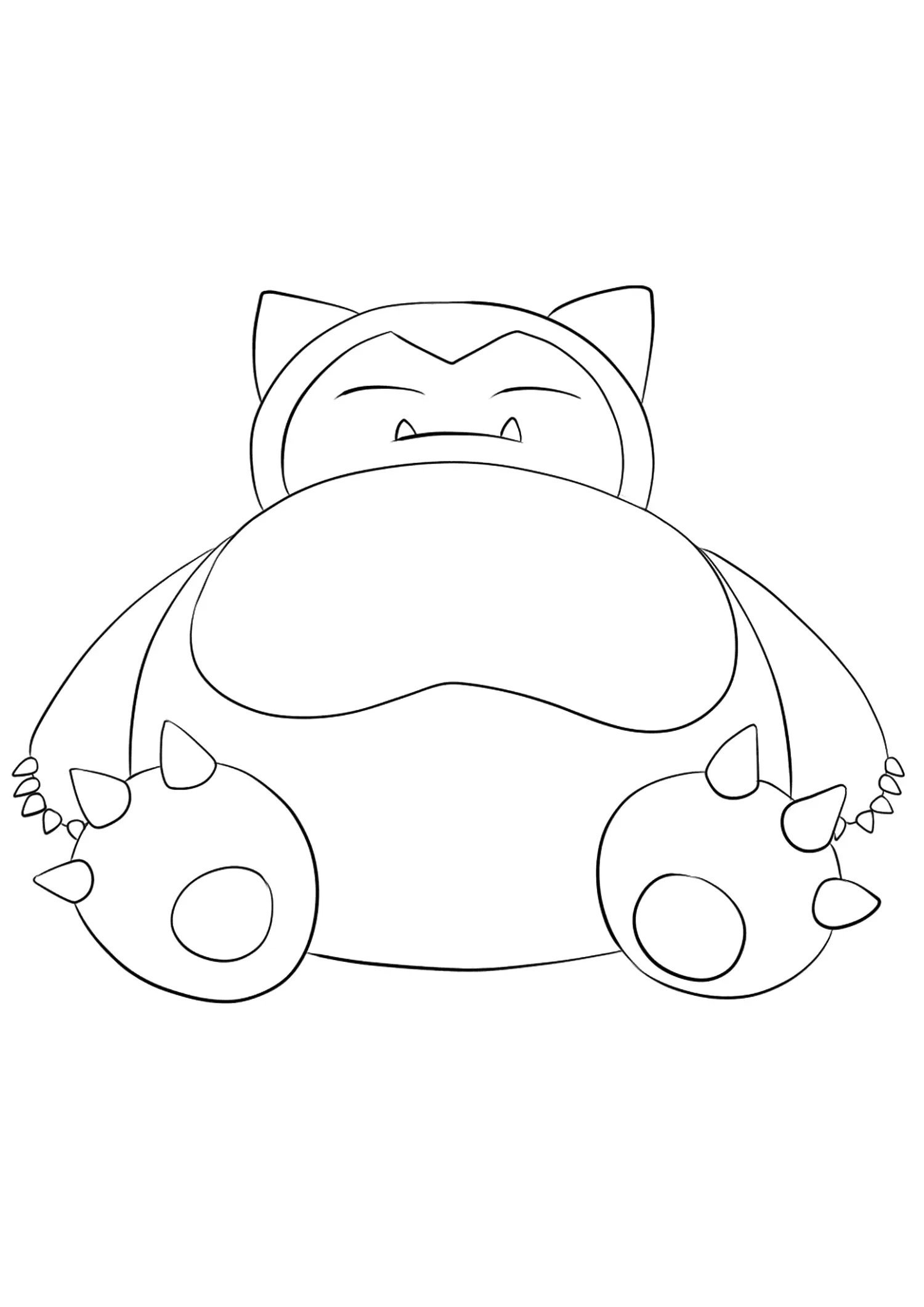 Snorlax Coloring Pages