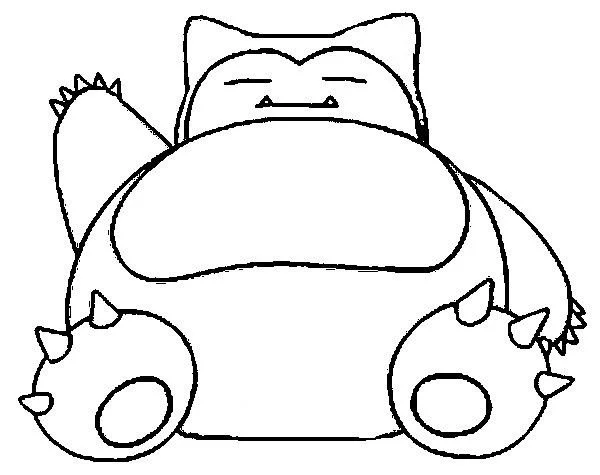 Snorlax Coloring Pages