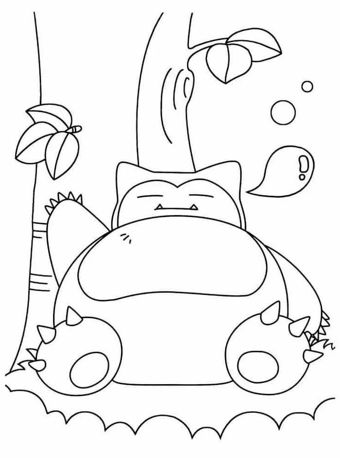 Snorlax Coloring Pages