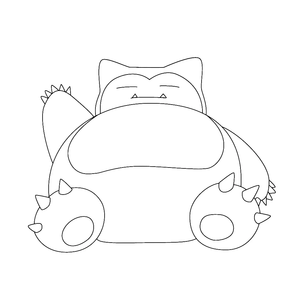 Snorlax Coloring Pages