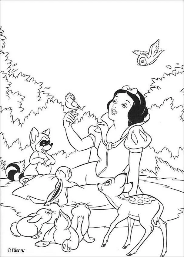 Snow White Coloring Pages