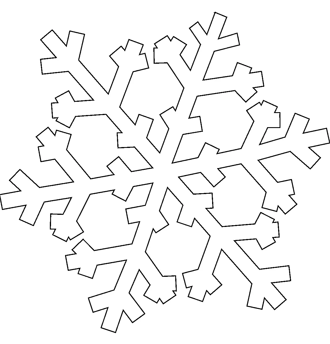 Snowflake Coloring Pages