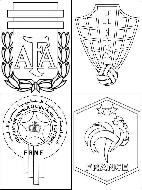Soccer Logos Coloring Pages