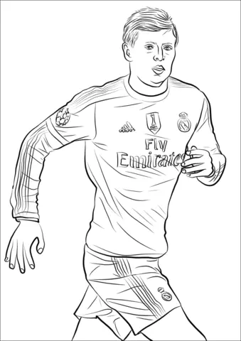 Soccer Players Coloring Pages