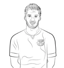 Soccer Players Coloring Pages