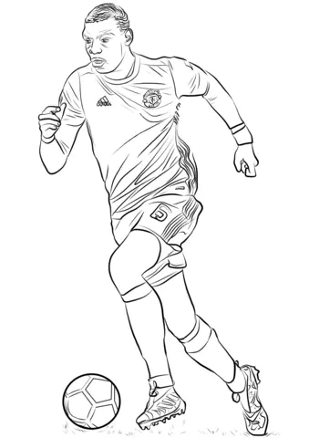 Soccer Players Coloring Pages