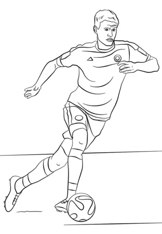 Soccer Players Coloring Pages