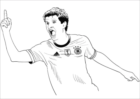 Soccer Players Coloring Pages