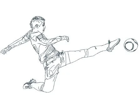 Soccer Players Coloring Pages