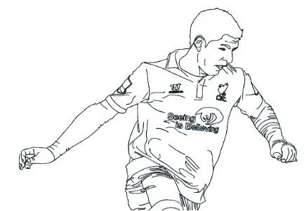 Soccer Players Coloring Pages