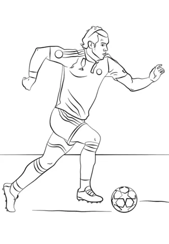 Soccer Players Coloring Pages