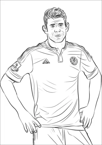 Soccer Players Coloring Pages