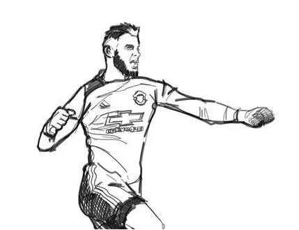 Soccer Players Coloring Pages