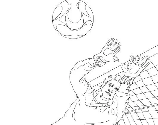 Soccer Players Coloring Pages