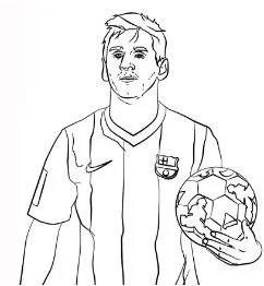 Soccer Players Coloring Pages