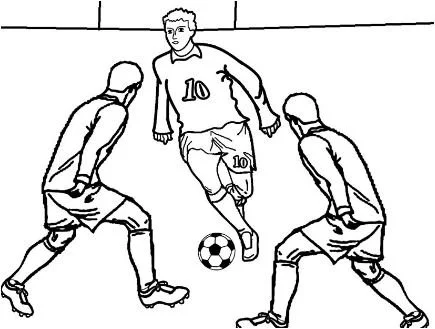 Soccer Players Coloring Pages