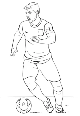 Soccer Players Coloring Pages