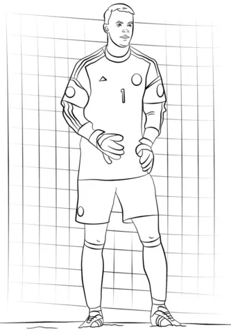 Soccer Players Coloring Pages