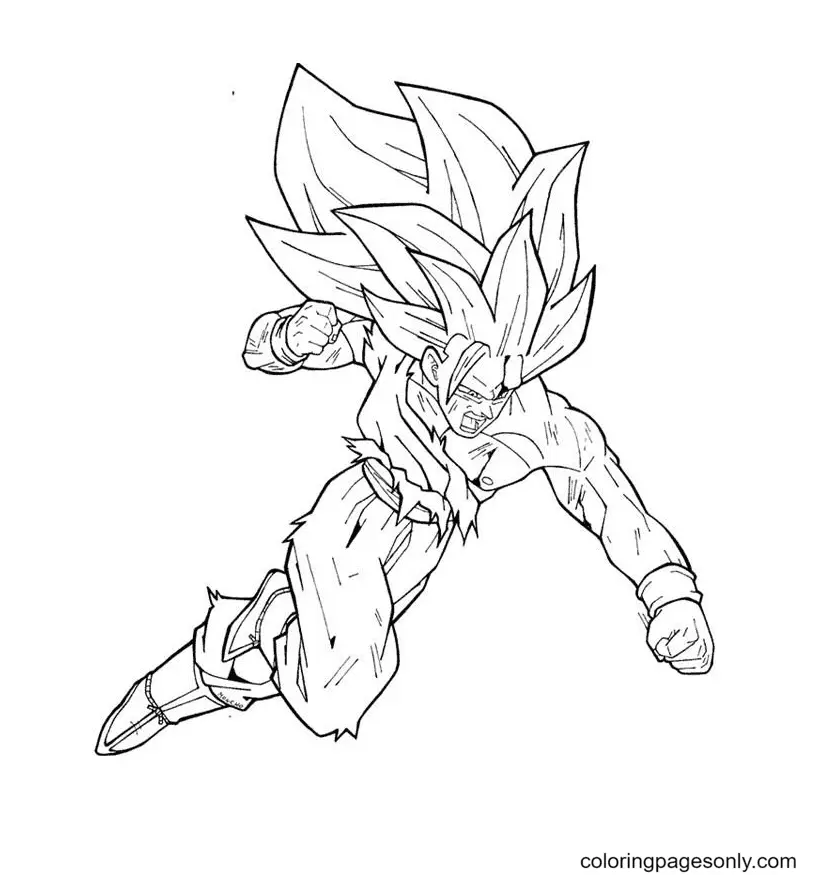 Son Goku Coloring Pages