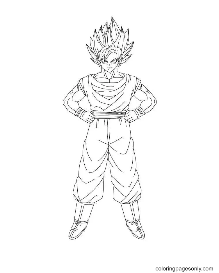 Son Goku Coloring Pages