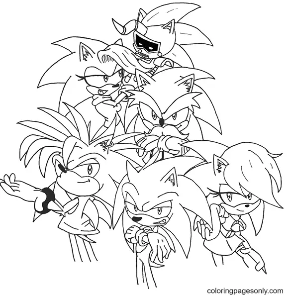 Sonic the Hedgehog 2 Coloring Pages