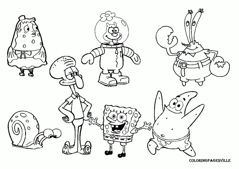 Spongebob Coloring Pages