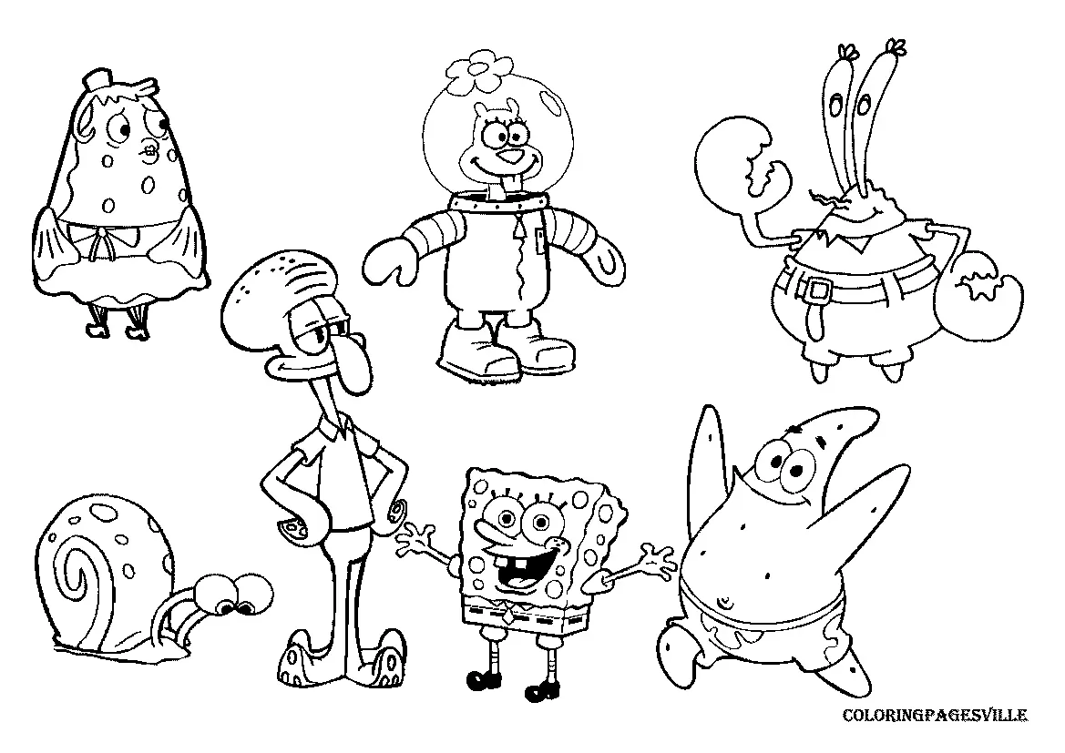 Spongebob Coloring Pages