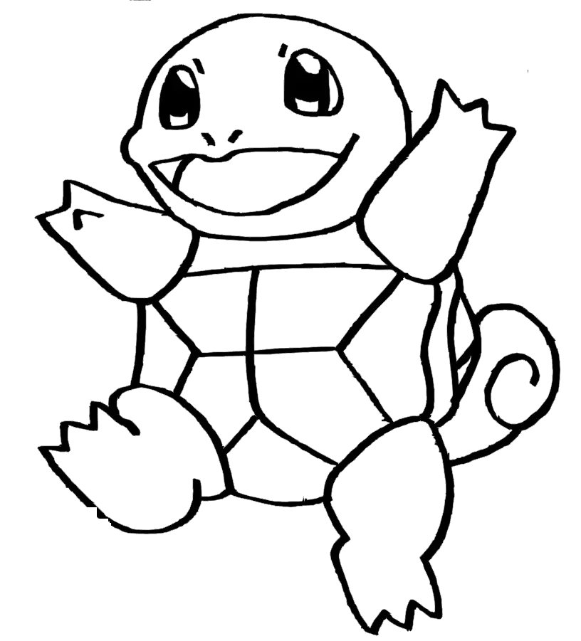 Squirtle Coloring Pages