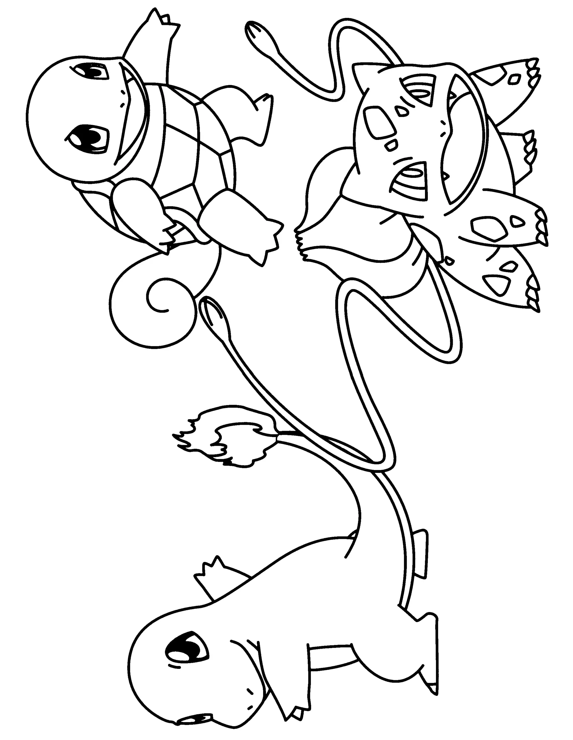 Squirtle Coloring Pages