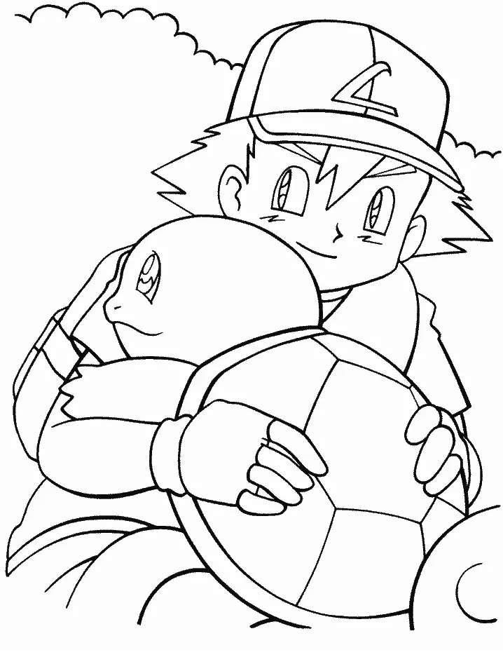 Squirtle Coloring Pages