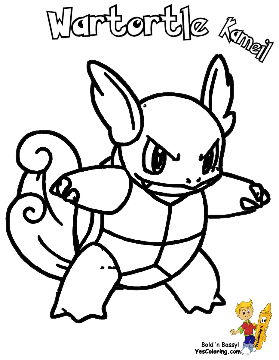 Squirtle Coloring Pages