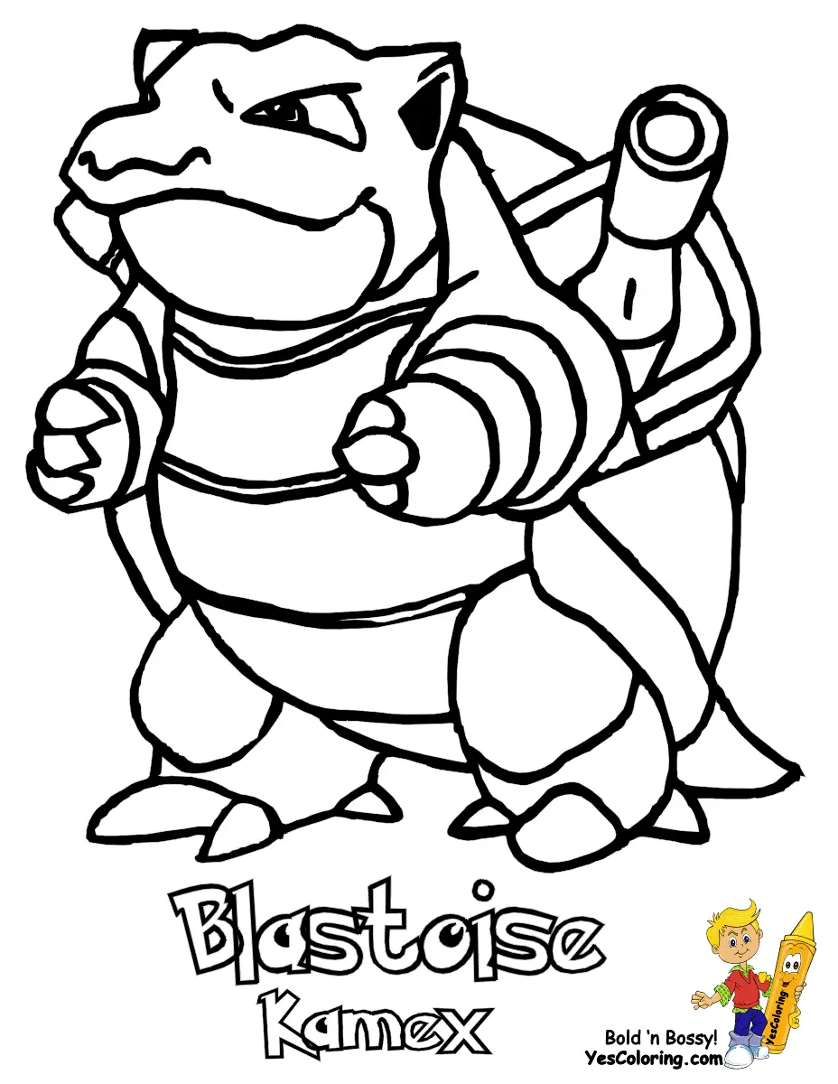 Squirtle Coloring Pages