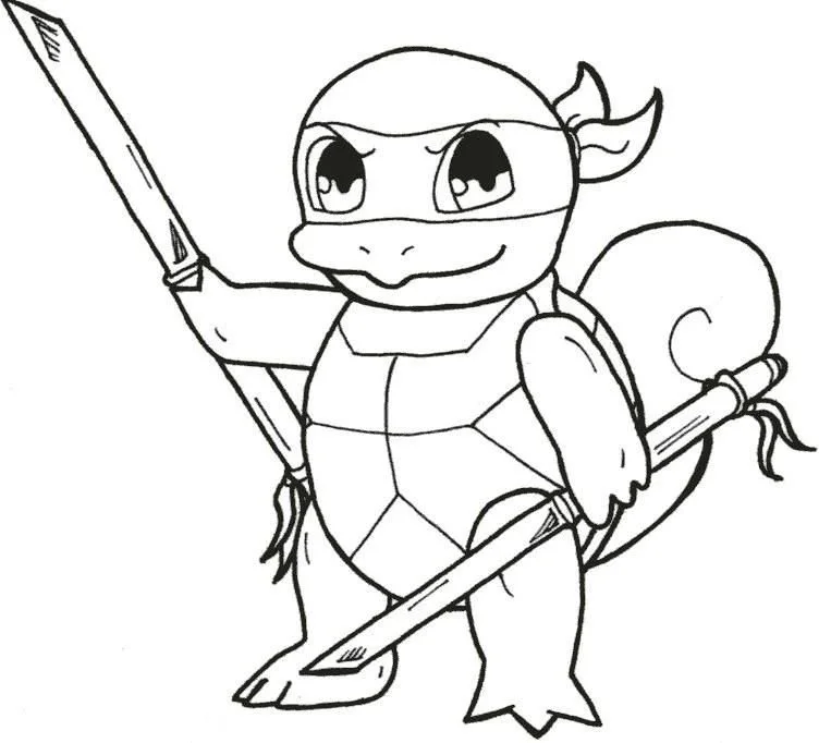 Squirtle Coloring Pages