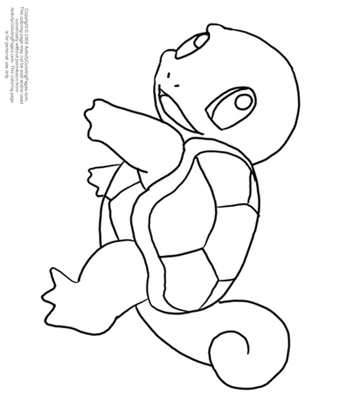 Squirtle Coloring Pages