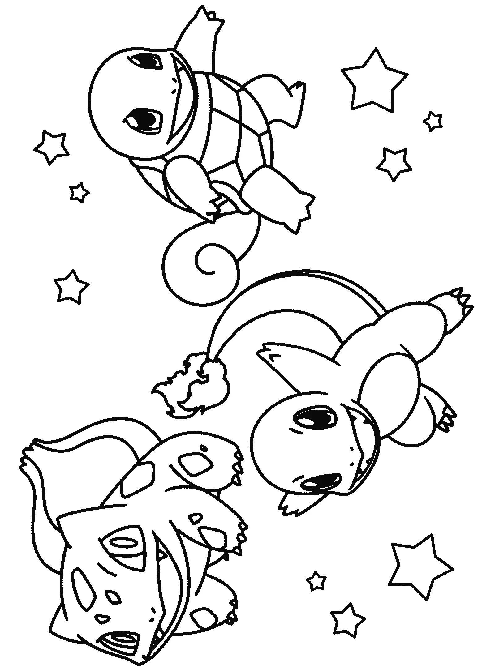 Squirtle Coloring Pages