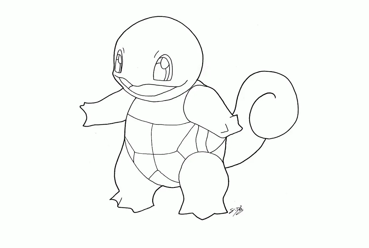 Squirtle Coloring Pages