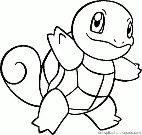 Squirtle Coloring Pages